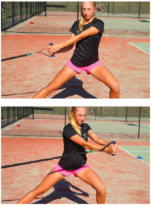 Cable side lunge rotation