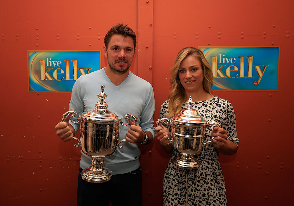 Stan Wawrinka and Angelique Kerber. Photo: Getty Images