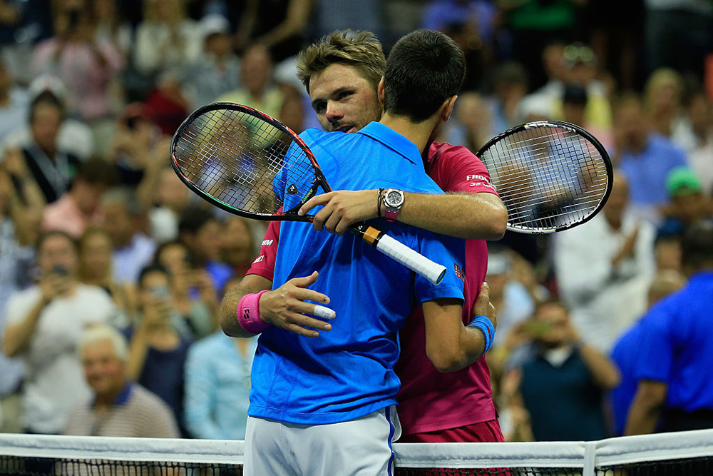 Novak Djokovic and Stan Wawrinka. Photo: Getty Images
