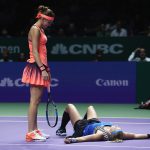 Mattek-Sands and Safarova won their opening WTA Finals doubles match. Photo: Getty Images