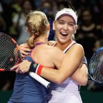 Happiness is... winning the WTA Finals. Photo: Getty Images