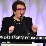 Billie Jean King turned out for the 37th Salute to Women in Sports in New York. Photo: Getty Images