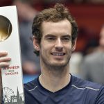 Despite scooping three straight ATP trophies, Andy Murray never looks 100% comfortable holding them. Photo: Getty Images