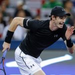 Andy Murray on the charge. Photo: Getty Images