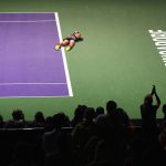 The moment of WTA Finals victory for Dominika Cibulkova. Photo: Getty Images