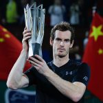 Andy Murray and his Shanghai trophy. Photo: Getty Images