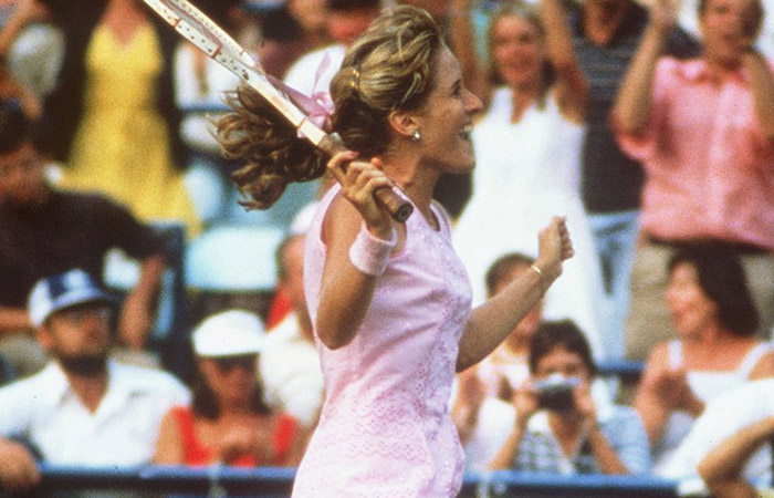 Tracy Austin becomes the youngest ever winner of the US Open. Photo: Getty Images