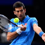 Novak Djokovic was a comfortable winner against Gilles Simon. Photo: Getty Images