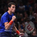 Milos Raonic picked up an important win with a 76(5) 64 win over Pablo Carreno Busta. Photo: Getty Images