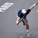 Andy Murray on the stretch. Photo: Getty Images