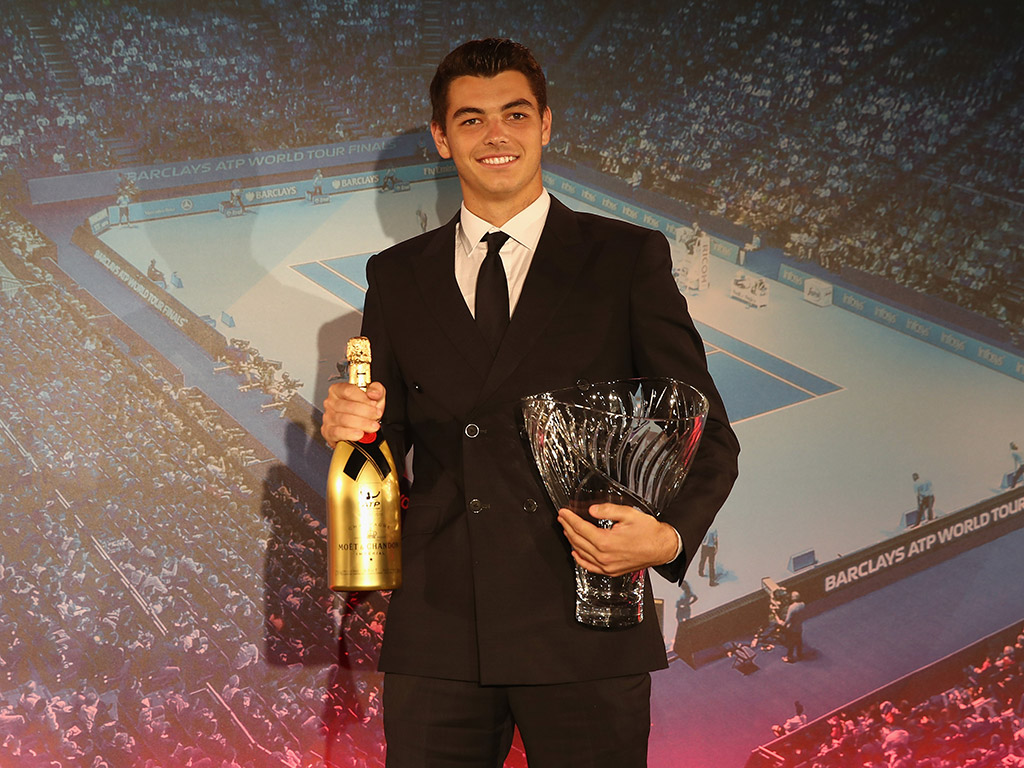 Taylor Fritz won the ATP Star of Tomorrow award; Getty Images