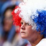 A fan watches the action at the 2017 Hopman Cup final