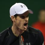 Andy Murray roars himself on at the ATP Qatar Open