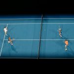 An aerial view at the 2017 Hopman Cup final