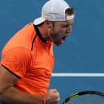 Jack Sock roars with emotion at the 2017 Hopman Cup