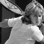 Steffi Graf d. Chris Evert 6-4 7-5, 1986 Family Circle Cup. Photo: Getty Images