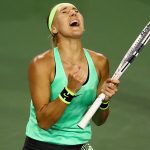 Elena Vesnina stunned Venus Williams, sealing a 62 46 63 victory. Photo: Getty Images