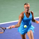 Kristina Mladenovic's amazing run of form continued as she eased into the quarterfinals. Photo: Getty Images