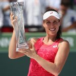 Konta beat Wozniacki 6-4 6-3 to win the biggest title of her career. Photo: Getty Images