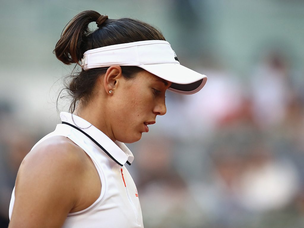 Garbine Muguruza's awful form continued, the fifth seed beaten easily by Timea Bacsinszky. Photo: Getty Images