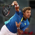Wawrinka's run of streaky form continued, going out in his first match in Madrid. Photo: Getty Images