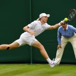 Exciting teenager Denis Shapovalov was beaten in straight sets by Jerzy Janowicz. Photo: Getty Images