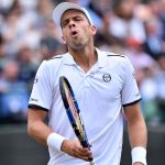 Gilles Muller played his second five set match, having beaten Rafael Nadal on Monday. Photo: Getty Images
