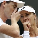 Jamie Murray and Martina Hingis wowed the crowds en route to the mixed doubles semifinal. Photo: Getty Images