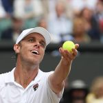 Down a set and a break, Querrey stormed back thanks to his massive serve. Photo: Getty Images