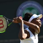 Venus Williams fought back from a set down to beat Qiang Wang 4-6 6-4 6-1. Photo: Getty Images