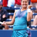 Barbora Strycova was one of the few winners on the outside court, coming through 6-1 6-3 against Misaki Doi. Photo: Getty Images