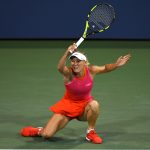 Caroline Wozniacki faced Ekaterina Makarova in a tough second round match. Photo: Getty Images