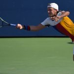 Lucas Pouille needed five sets to find a way past Jared Donaldson. Photo: Getty Images