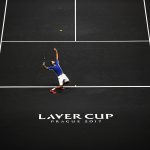 Marin Cilic was a 7-6(3) 7-6(1) winner over Frances Tiafoe in the opening match of the Laver Cup. Photo: Getty Images