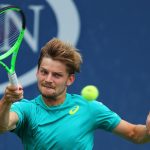 David Goffin won an epic battle with Guido Pella, coming through 3-6 7-6(5) 6-7(2) 7-6(4) 6-3. Photo: Getty Images