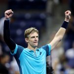 Kevin Anderson reached his first Grand Slam semifinal with a 7-6(5) 6-7(9) 6-3 7-6(9) win over Sam Querrey. Photo: Getty Images
