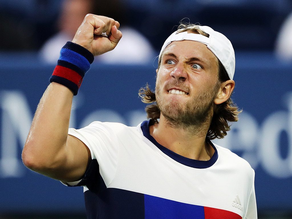 Lucas Pouille has Grand Slam form; last year he was a quarterfinalist at Wimbledon and the US Open. (Getty Images)