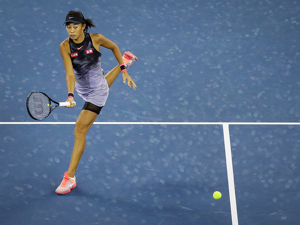 Last week's Guangzhou champ Zhang Shuai picked up where she left off, beating Donna Vekic in three in the first round in Wuhan; Getty Images