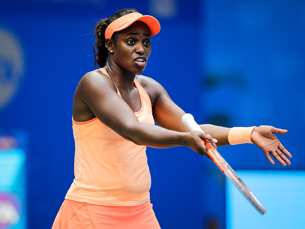 Sloane Stephens did not enjoy her first match back since winning the US Open ... (Getty Images)