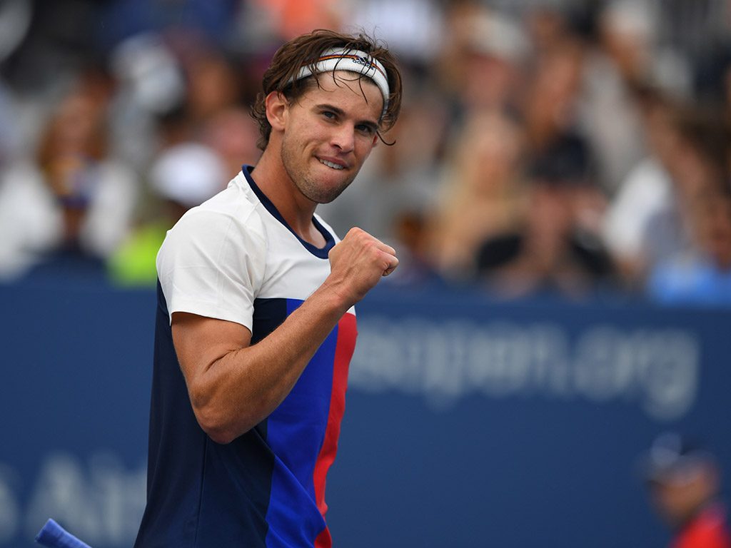 No.6 seed Dominic Thiem set up a fourth-round meeting with Juan Martin del Potro for the second year in a row at the US Open after beating Adrian Mannarino in straight sets; Getty Images