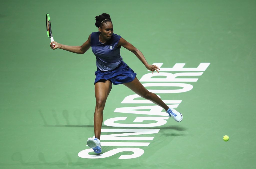 Venus Williams' trademark forehand is only getting stronger; Getty Images