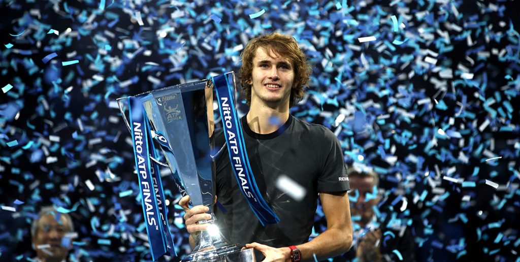 Alexander Zverev celebrates his triumph at the ATP Finals - the biggest title of his young career (Getty Images)