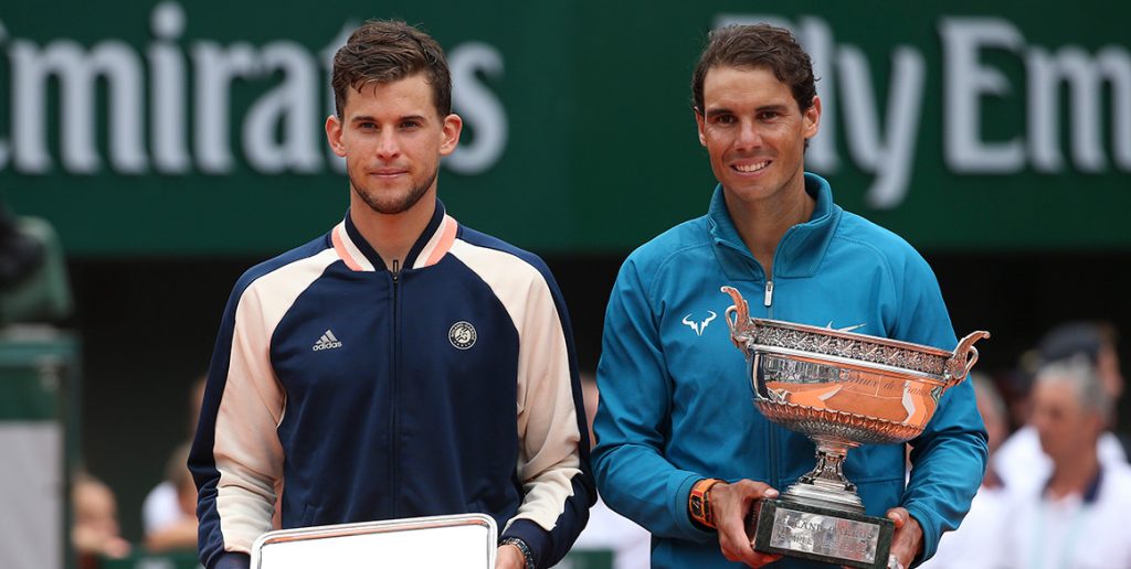 Rafael Nadal (R) has beaten Dominic Thiem at the past two editions of the French Open, including the 2018 final (Getty Images)